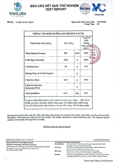 Ban test HLDD Hat Huong Duong