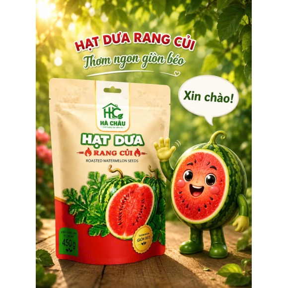 Hạt dưa rang củi  túi 450g